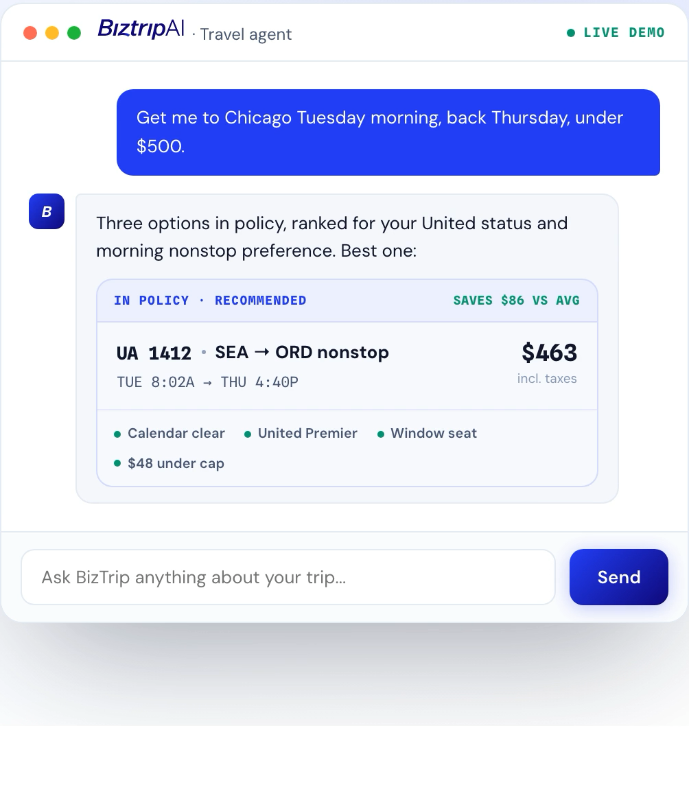 BizTrip – Sales